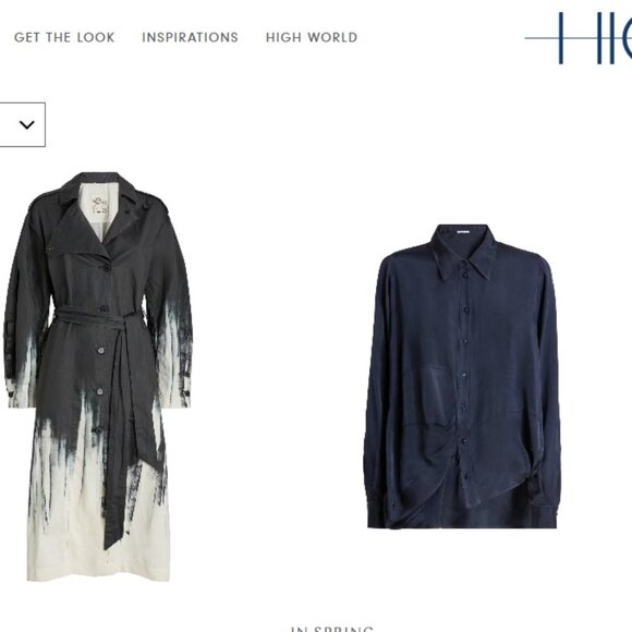 HIGH Black Embellished Stretch Pinstripe Coat 10 $800 - Picture 8 of 8